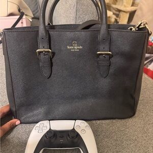 Kate Spade Charcoal Leather Satchel